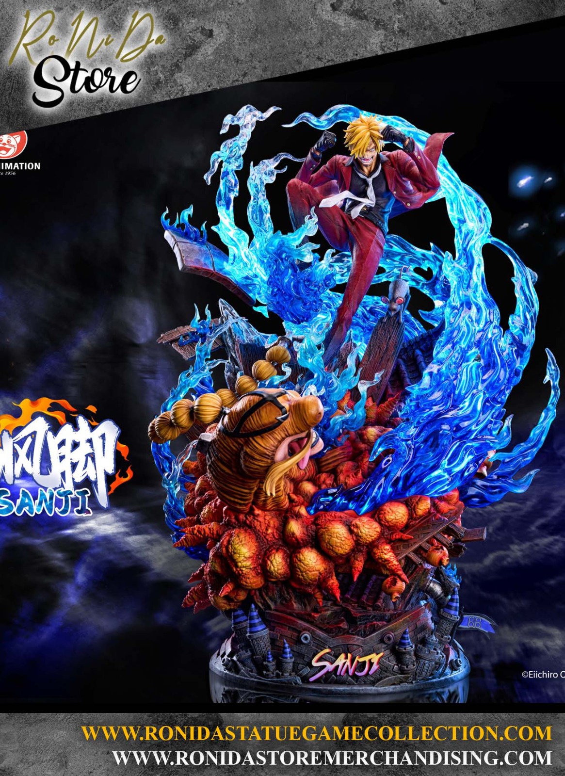 Light Year Studio - One Piece 1/6 Collection Statue Ifrit Jambe SANJI