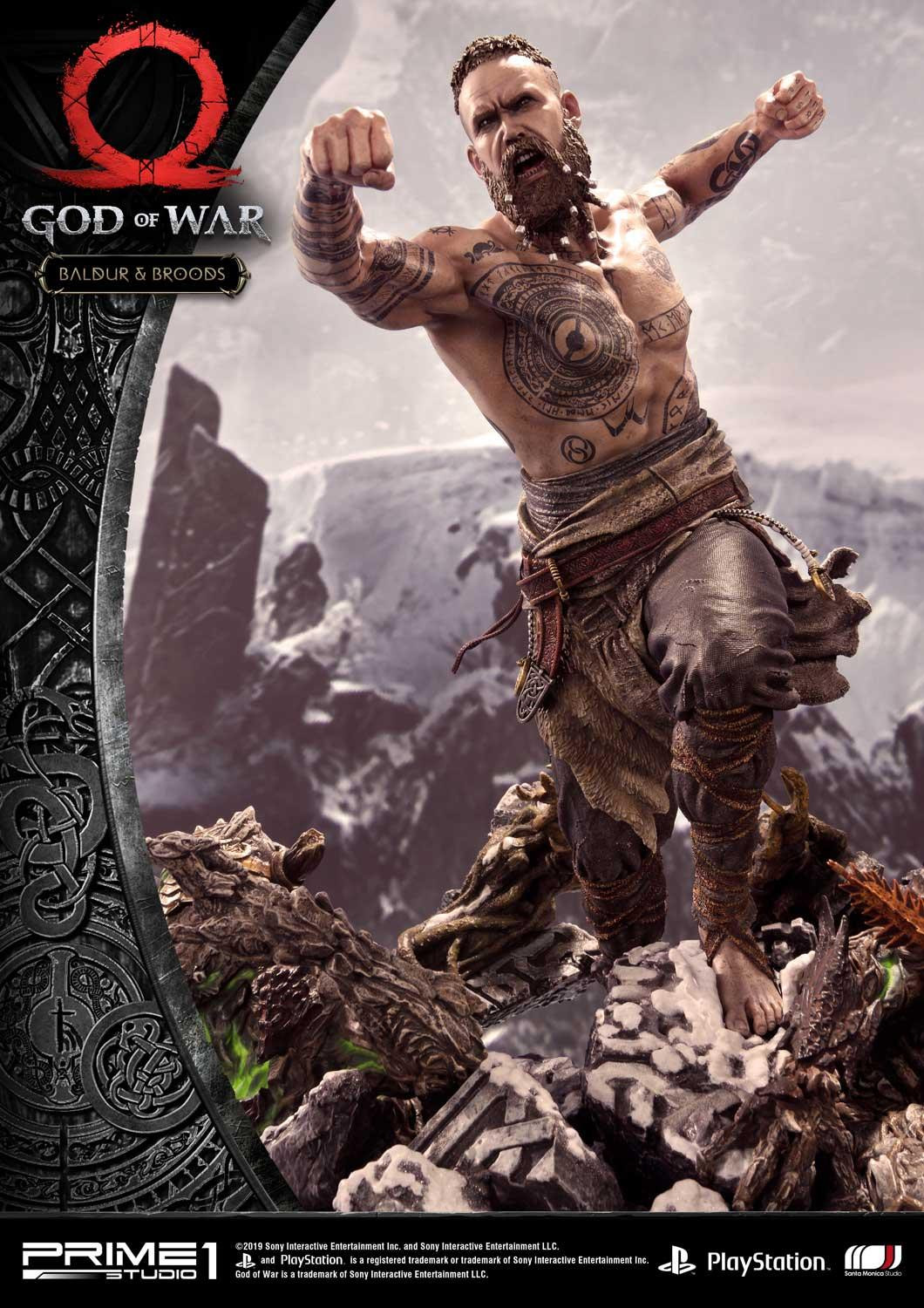 Prime 1 Studio God of War Resin Statue Baldur & Broods Exclusive / Regular