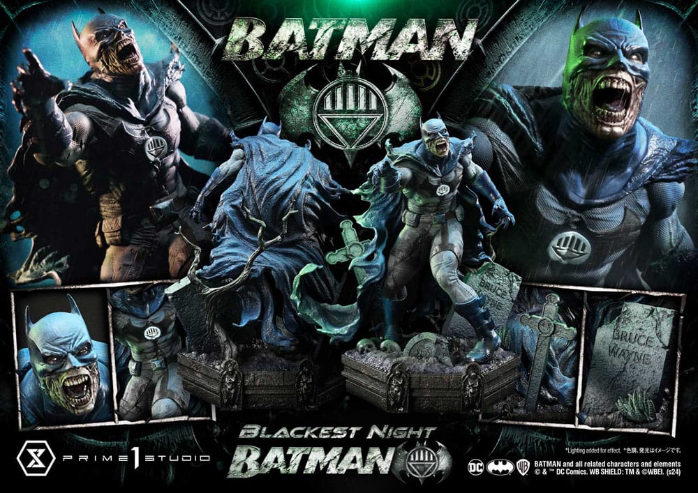 Prime 1 Studio Batman Blackest Premium Masterline Series Statue Batman  Night Version
