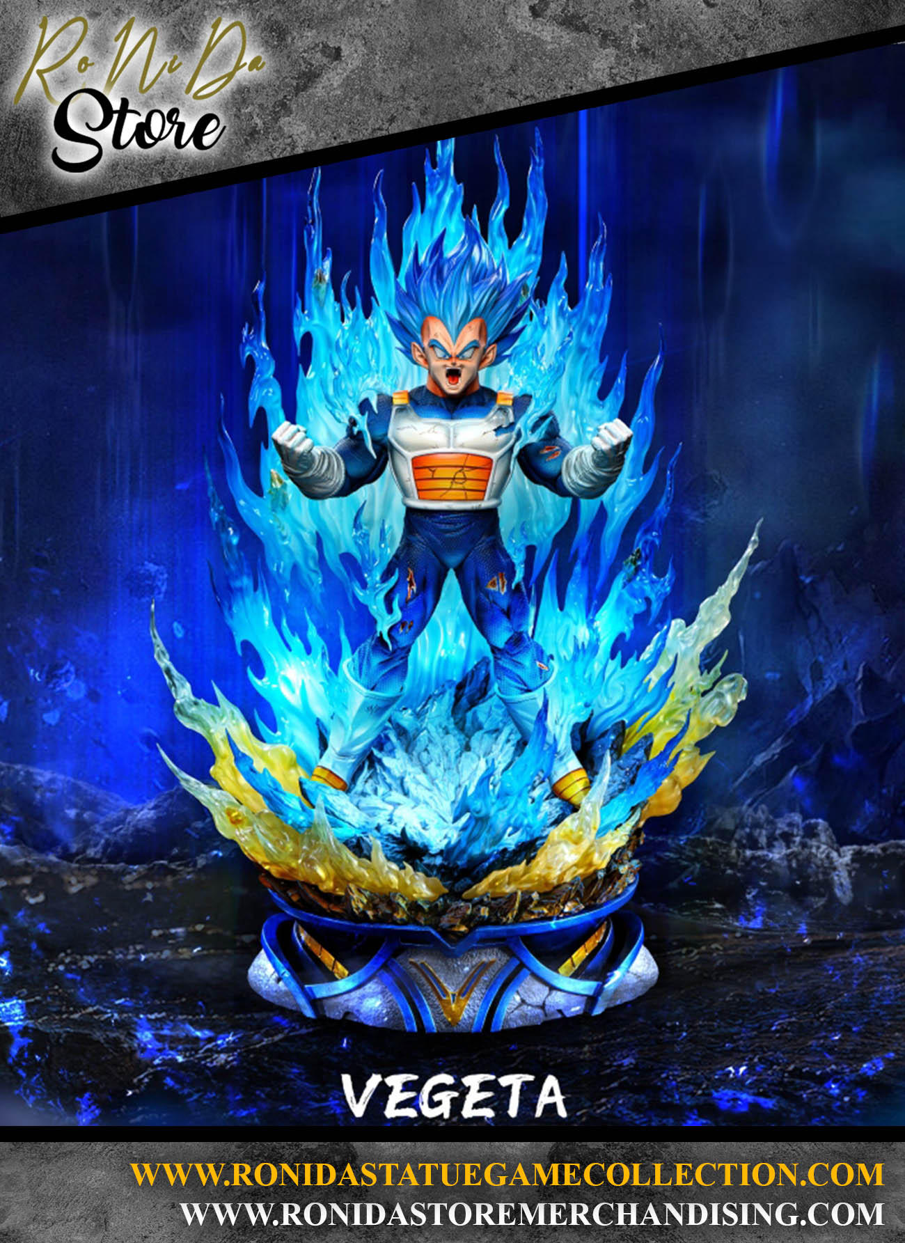 Deyin Studio Super Saiyan Blue Vegeta Dragon Ball 1:6 / 1:4 - Resin Statue