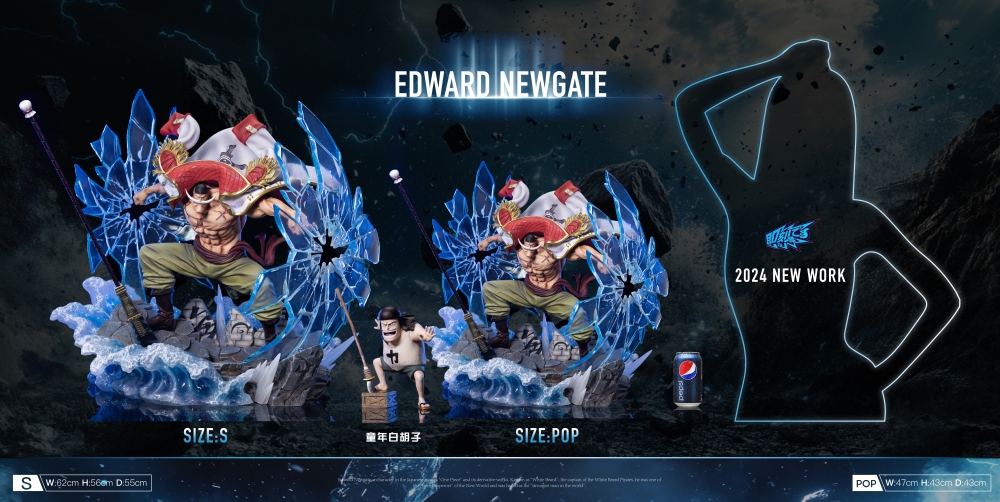 Ji Ke Studio One Piece Edward Newgate Dual Form 1:8 - S+ Resin Statue