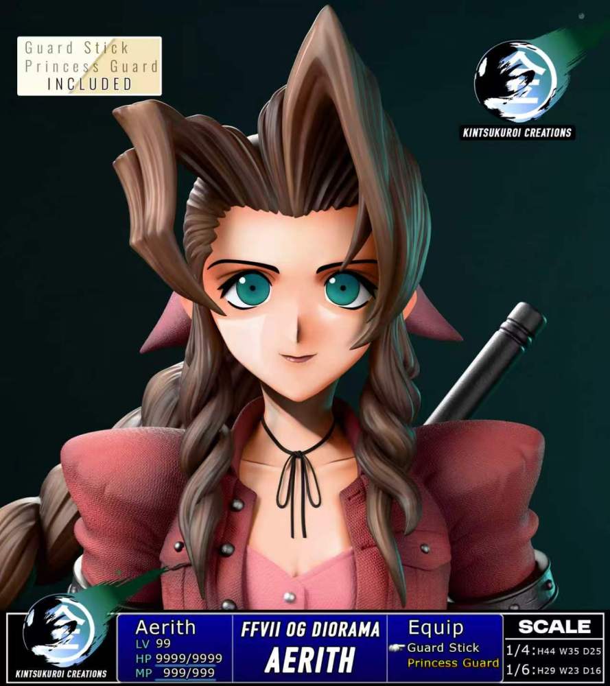 Kintsukuroi Creations - Aerith  Final Fantasy VII - OG Statue