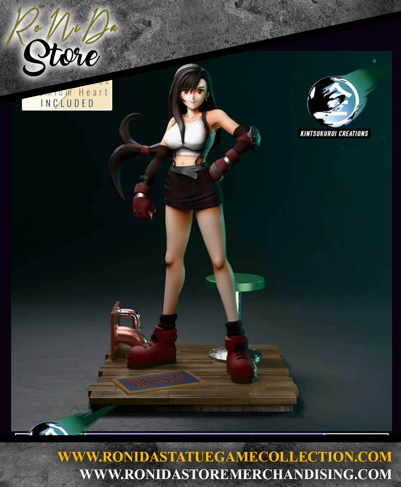 Kintsukuroi Creations - Tifa  Final Fantasy VII - OG Statue