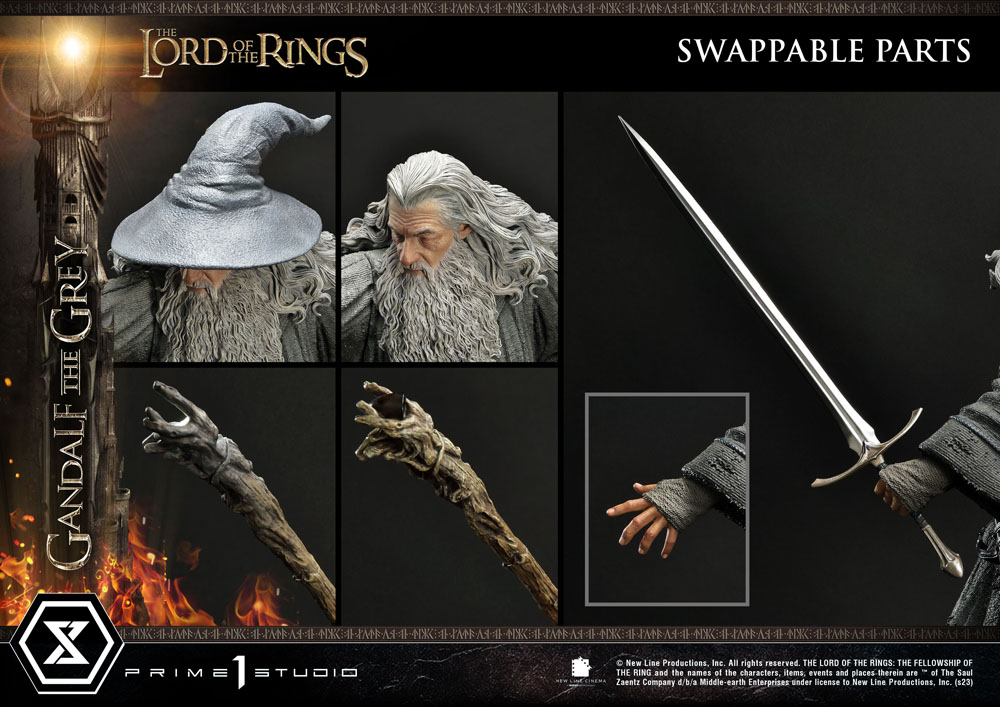 Prime 1 Studio Gandalf the Grey Lord of the Rings Resin Statue 1/4 Il signore degli Anelli