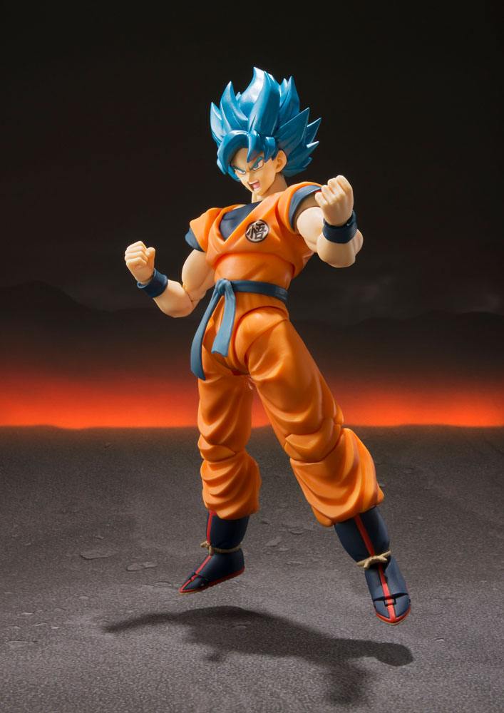 Bandai Dragon Ball Super Broly S.H. Figuarts Super Saiyan God Goku Blue Action Figure 15 cm
