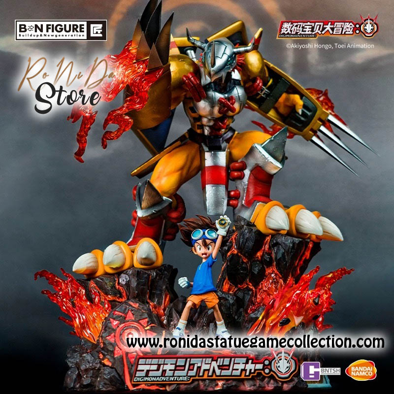 Infinity Studio Yagami Taichi & War Greymon - Digimon - Statue