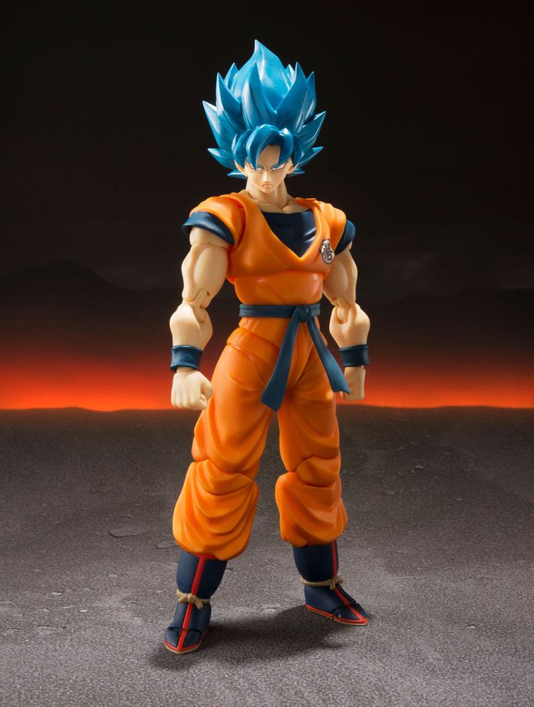 Bandai Dragon Ball Super Broly S.H. Figuarts Super Saiyan God Goku Blue Action Figure 15 cm