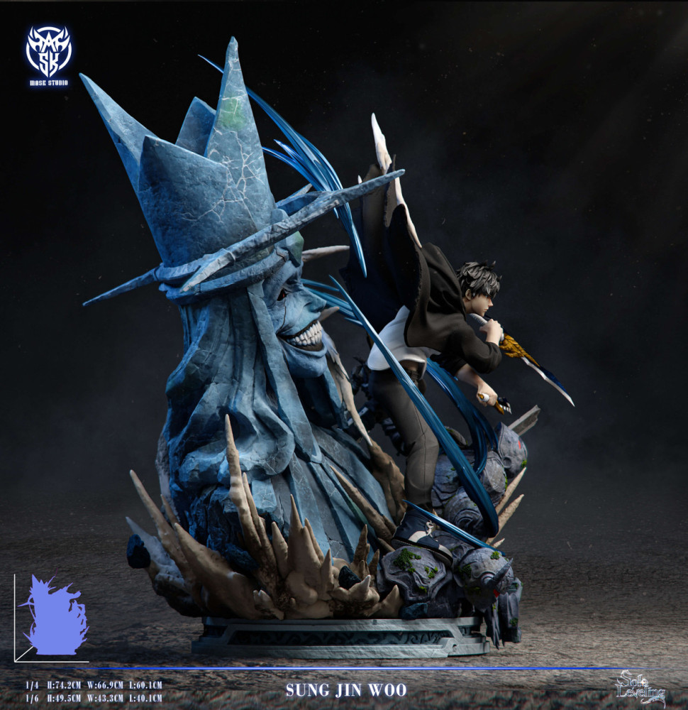 Mask Studio Sung Jin Woo vs God Solo Leveling - 1:6 / 1:4 - Resin Statue