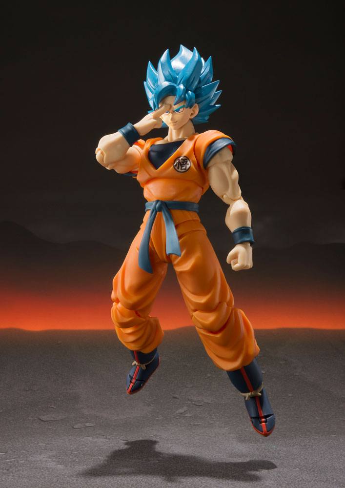 Bandai Dragon Ball Super Broly S.H. Figuarts Super Saiyan God Goku Blue Action Figure 15 cm