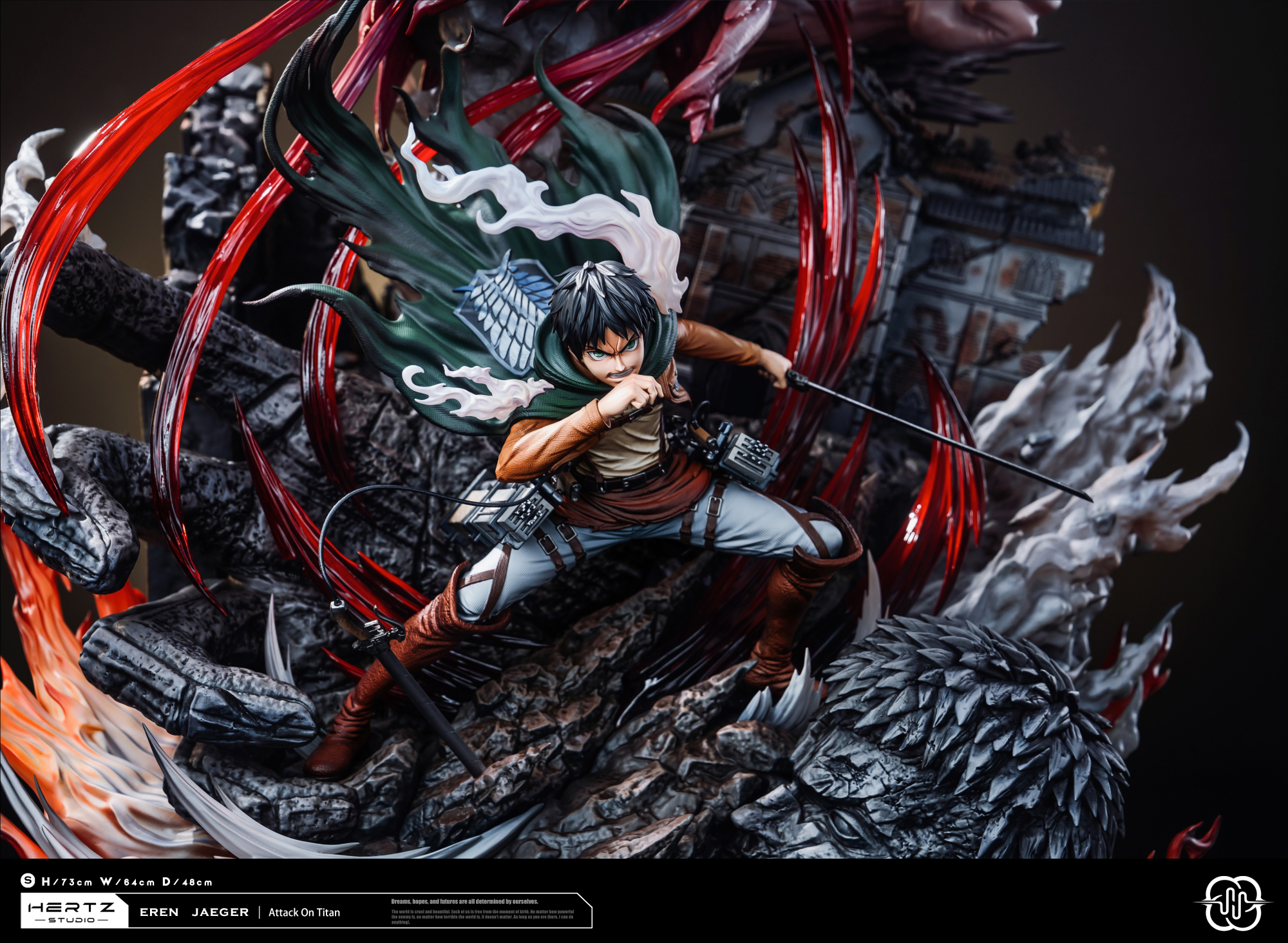 Hertz Studio Attack on Titan Eren Jaeger Resin Statue 1:7