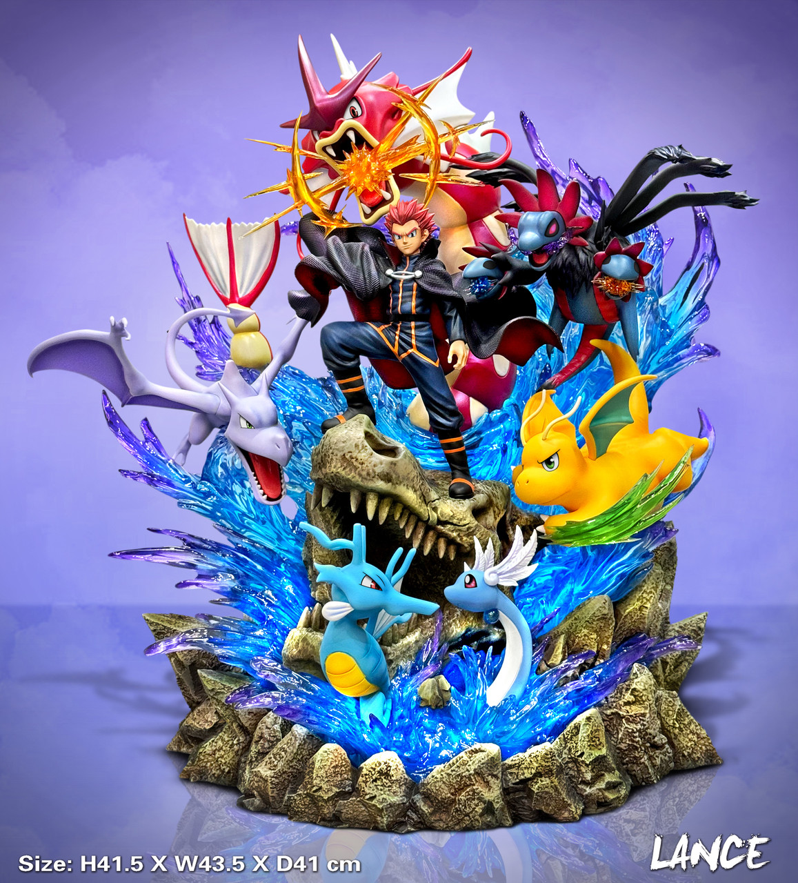 EGG Studio Pokemon Lance with LED Resin Statue High Quality