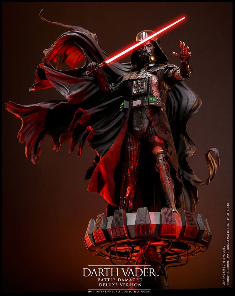 Hot Toys Darth Vader Star Wars Action Figure 1/6 (Battle Damaged) Deluxe Version