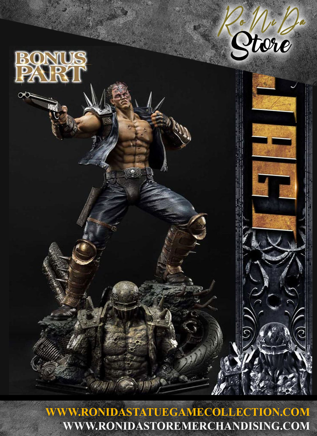 Prime 1 Studio Jagi Fist of the North Star Statue Bonus Version