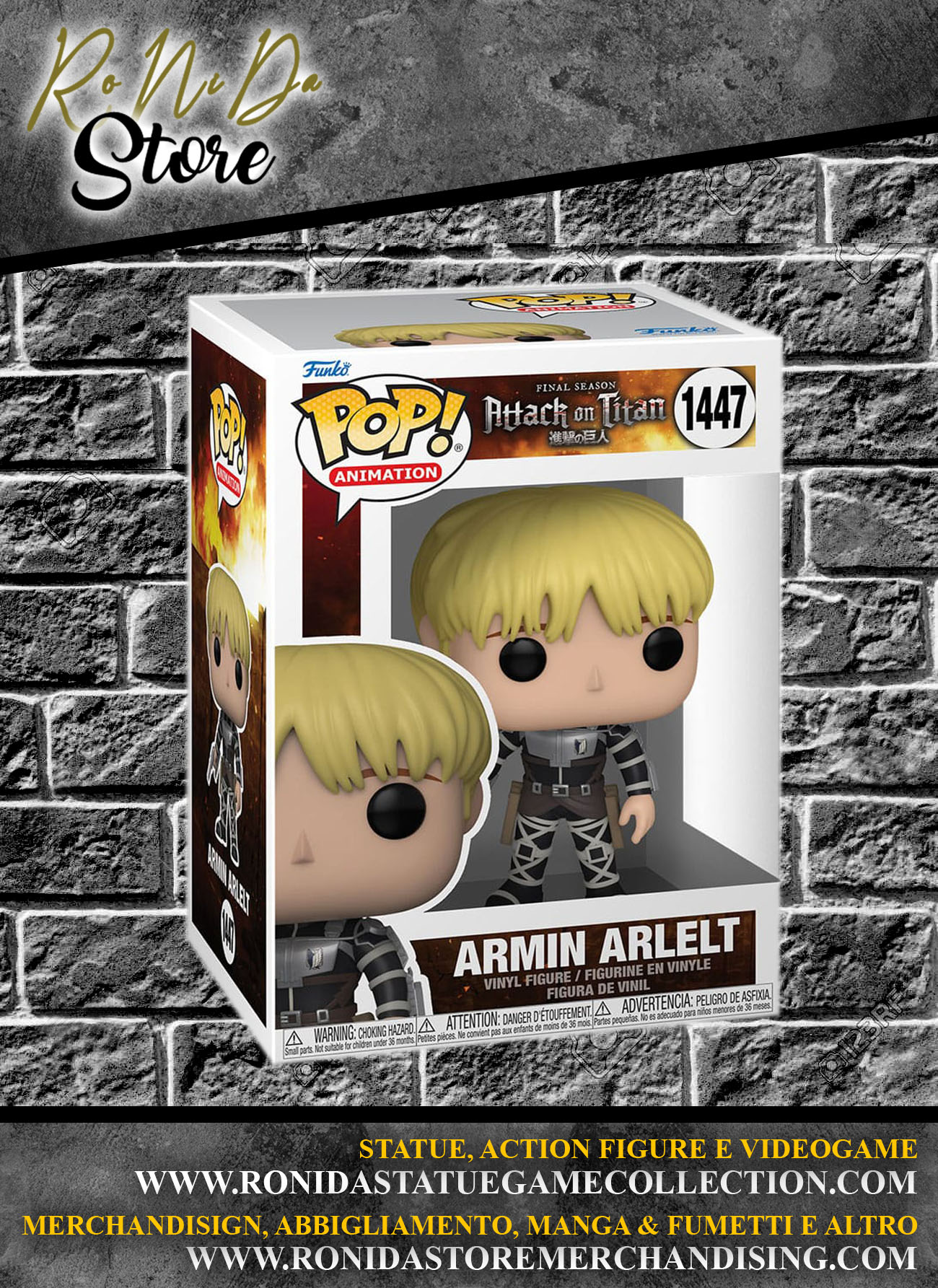 Attack on Titan POP! Animation Vinyl Figures Armin Arlert 1447
