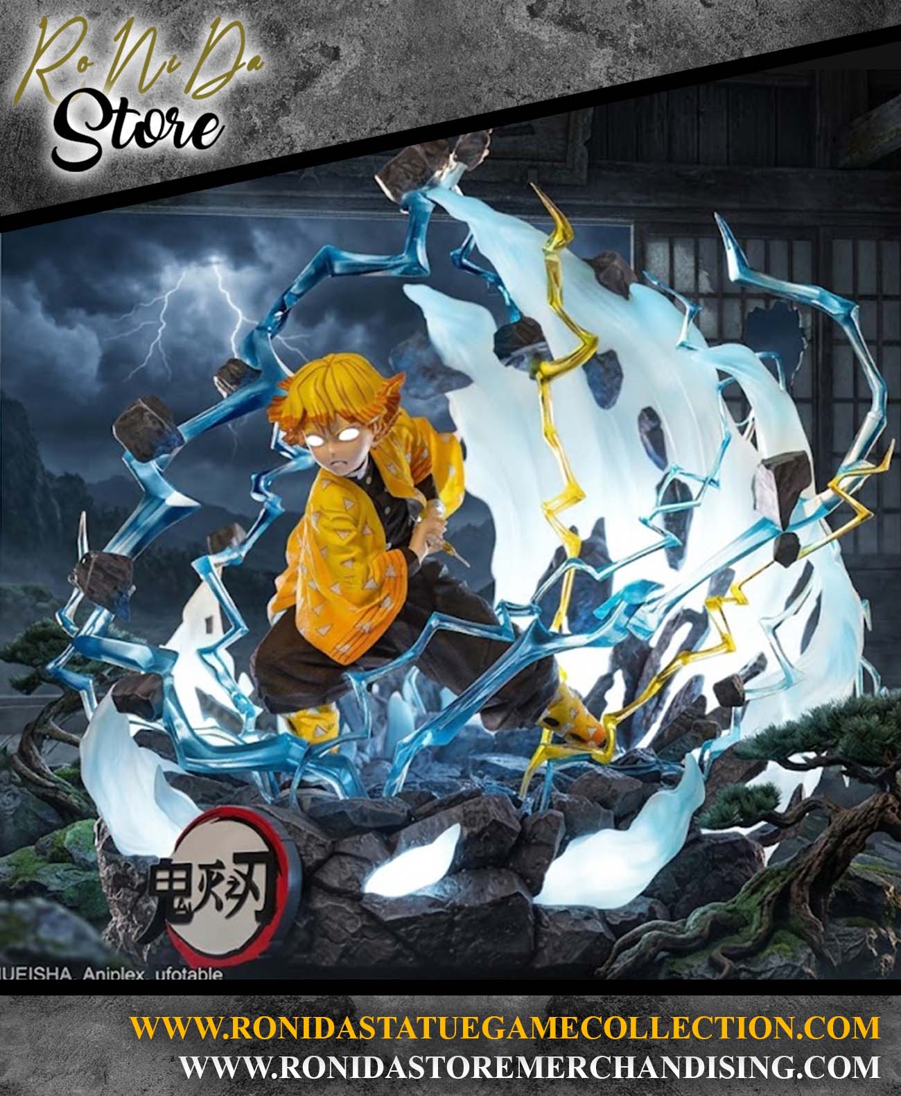 Kimetsu No Yaiba -  Infinity Studio Exslusive Zenitsu Licensed Resin Statue Demon Slayer