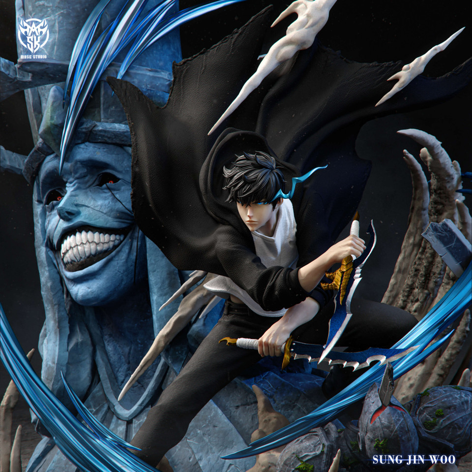 Mask Studio Sung Jin Woo vs God Solo Leveling - 1:6 / 1:4 - Resin Statue