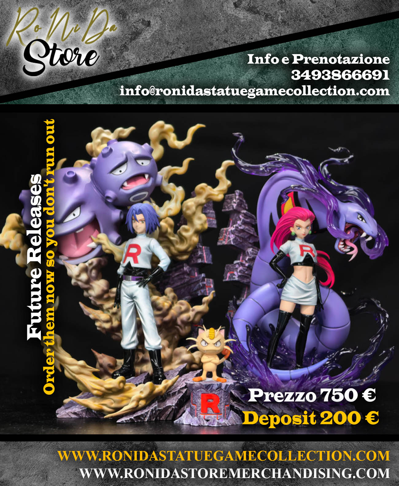 SXB Studio - Team Rocket Pokémon - Resin Statue