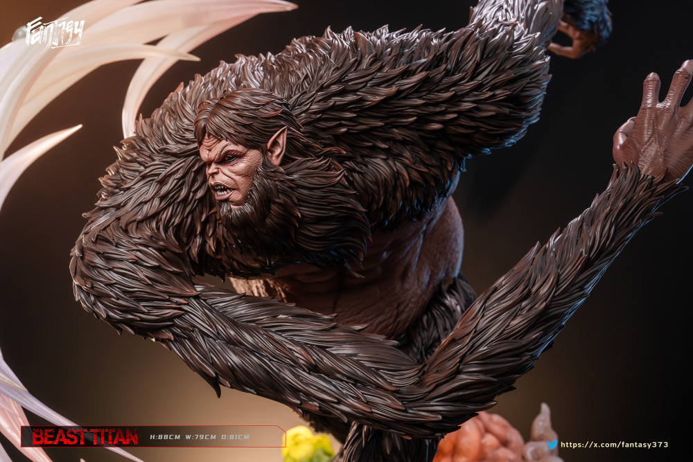 FANTASY Statue  Beast Titan Attack on Titan - Resin Statue