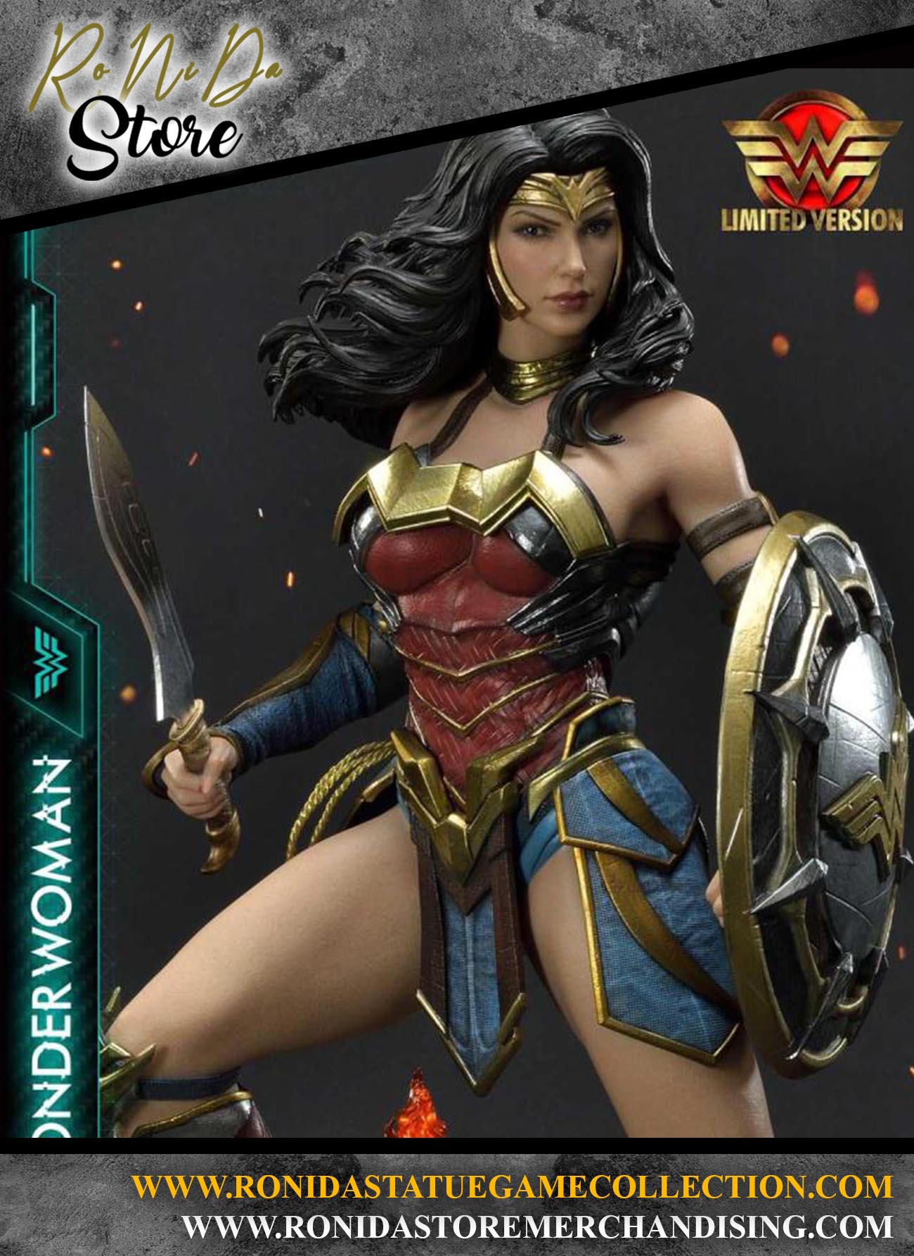 Prime 1 Studio Injustice 2 Wonder Woman - AND Great Hera Version 1/4 statue