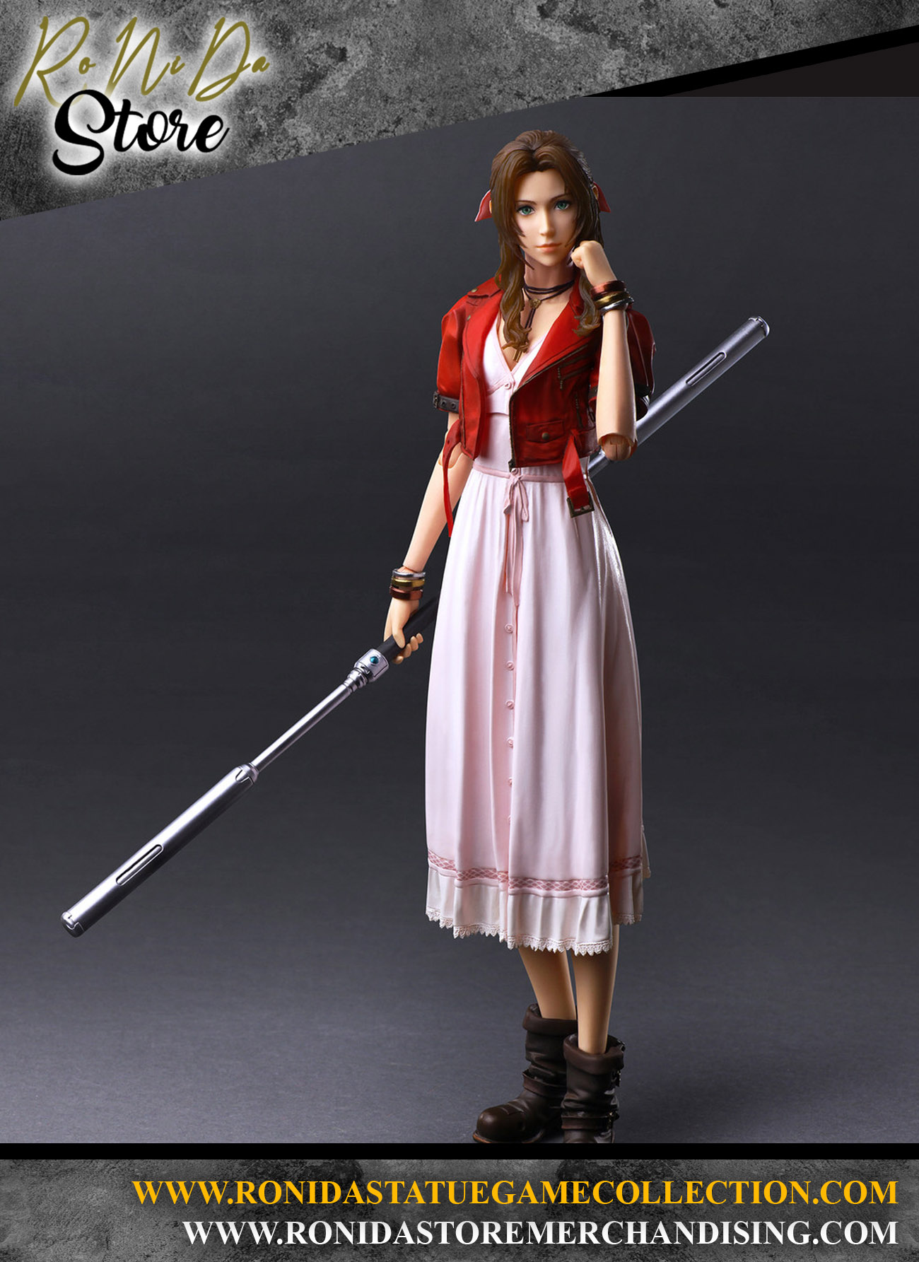 Square Enix Aerith Gainsborough Final Fantasy VII Rebirth Play Kai Arts Action Figure 
