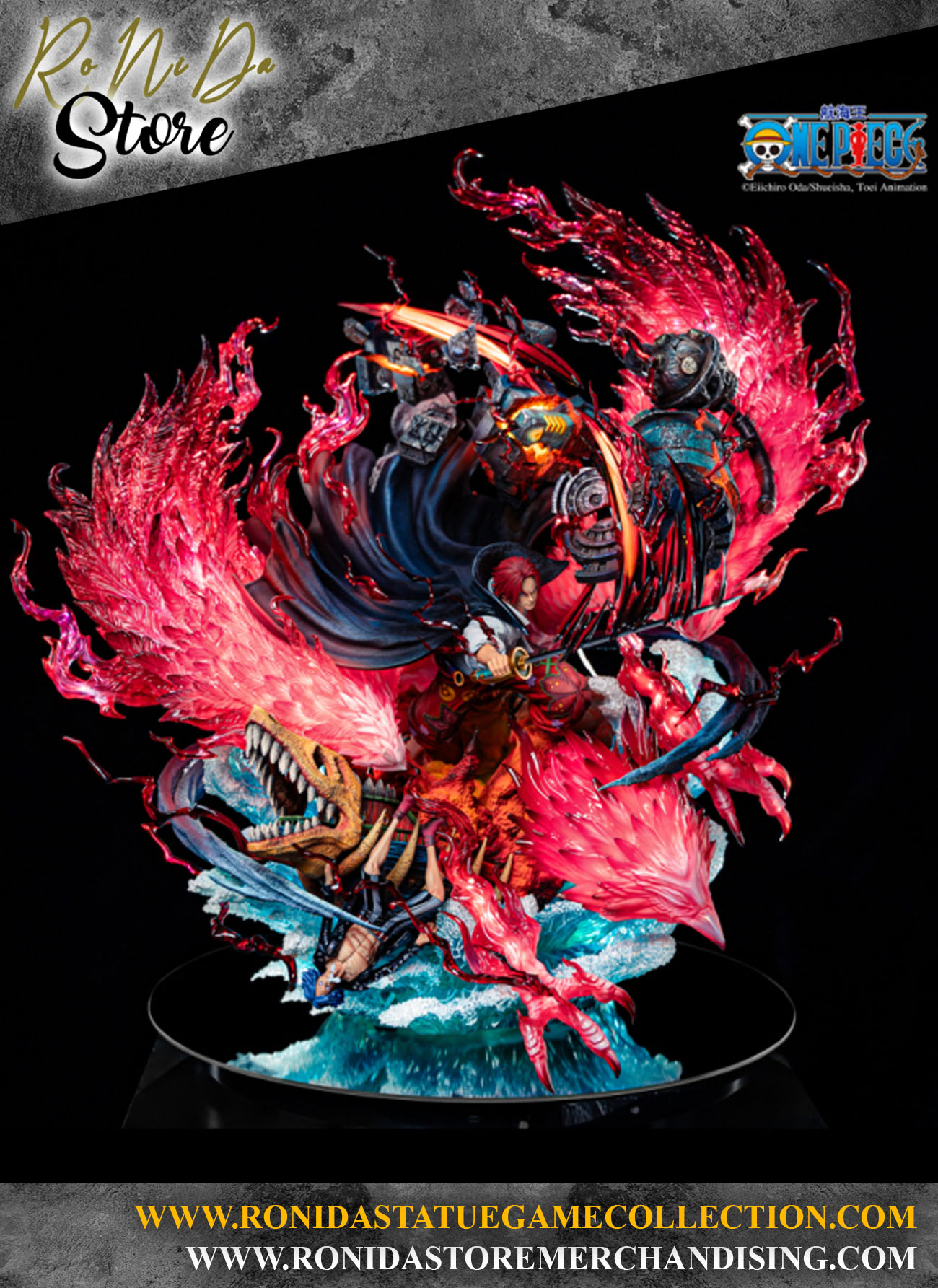 Jimei Palace Shanks one of the emperors of One Piece Resin Statue HQS