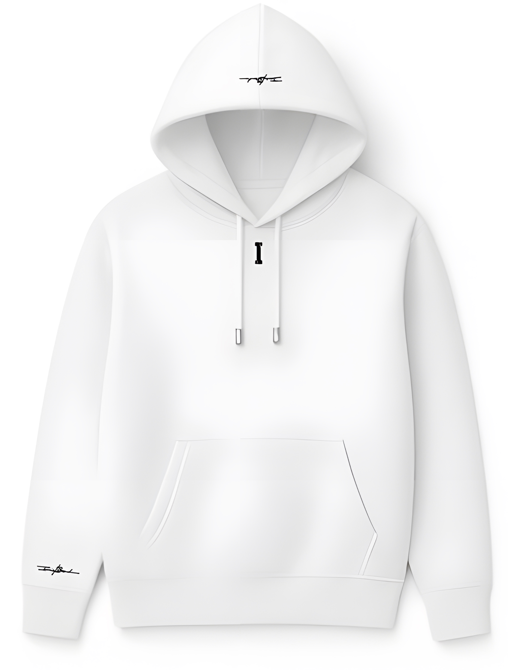 Sudadera blanca con capucha