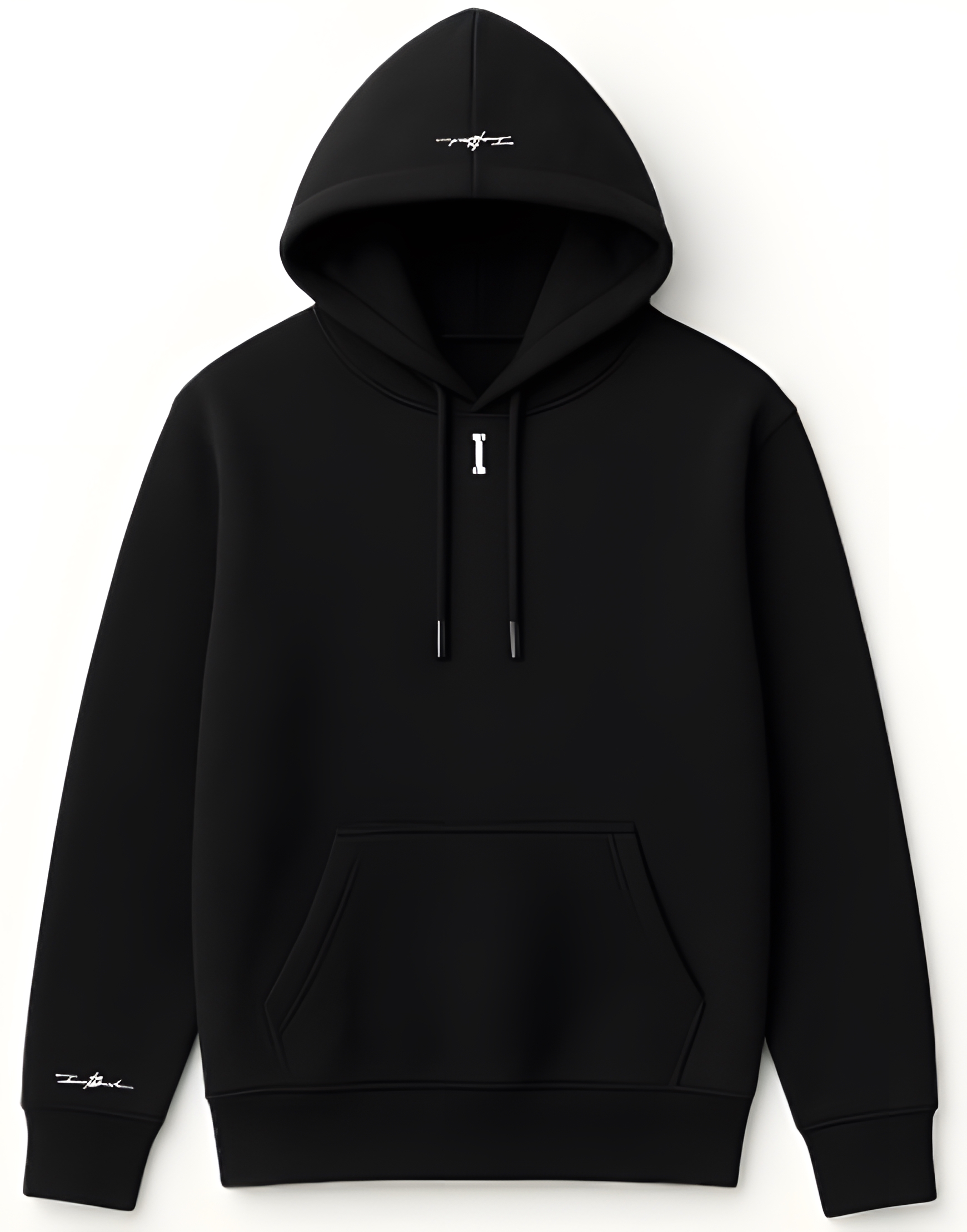 Sudadera negra con capucha