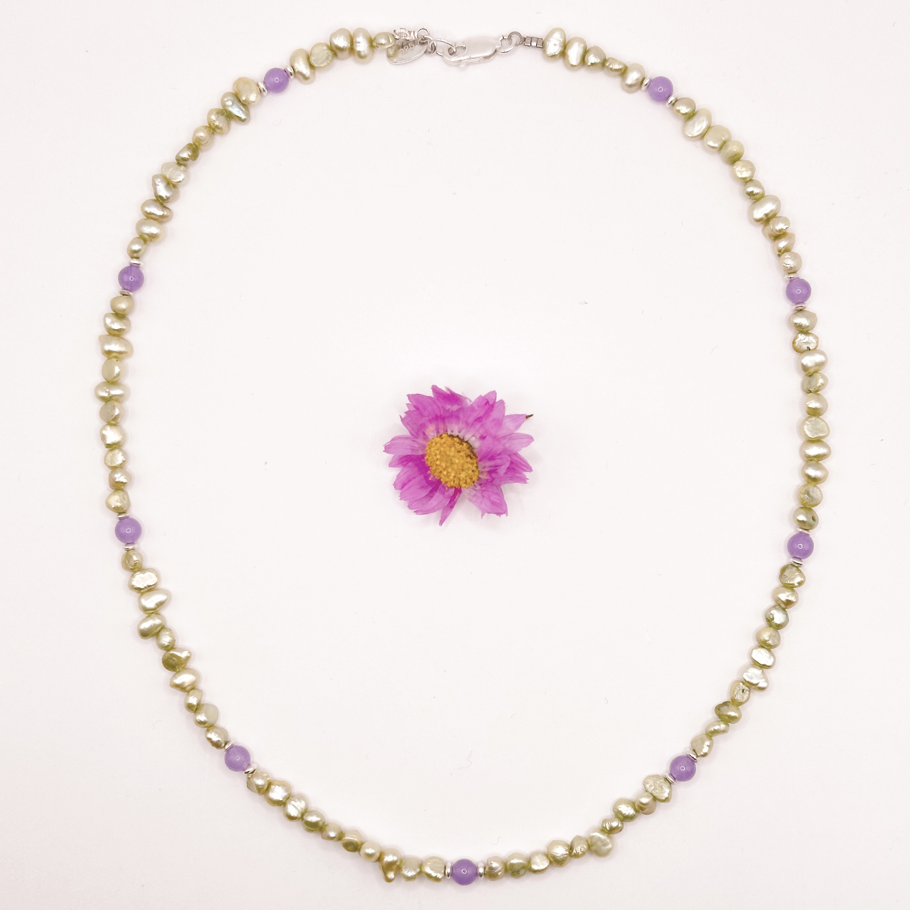 Dreams in green necklace