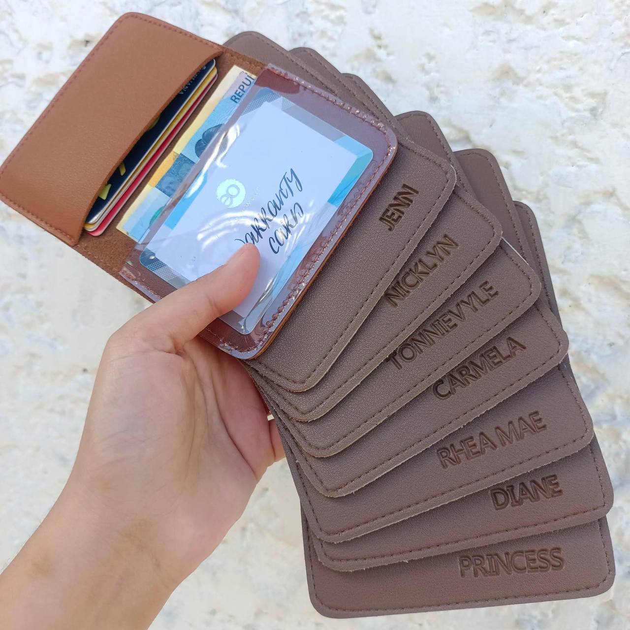 Bi-Fold Transparent Card Holder