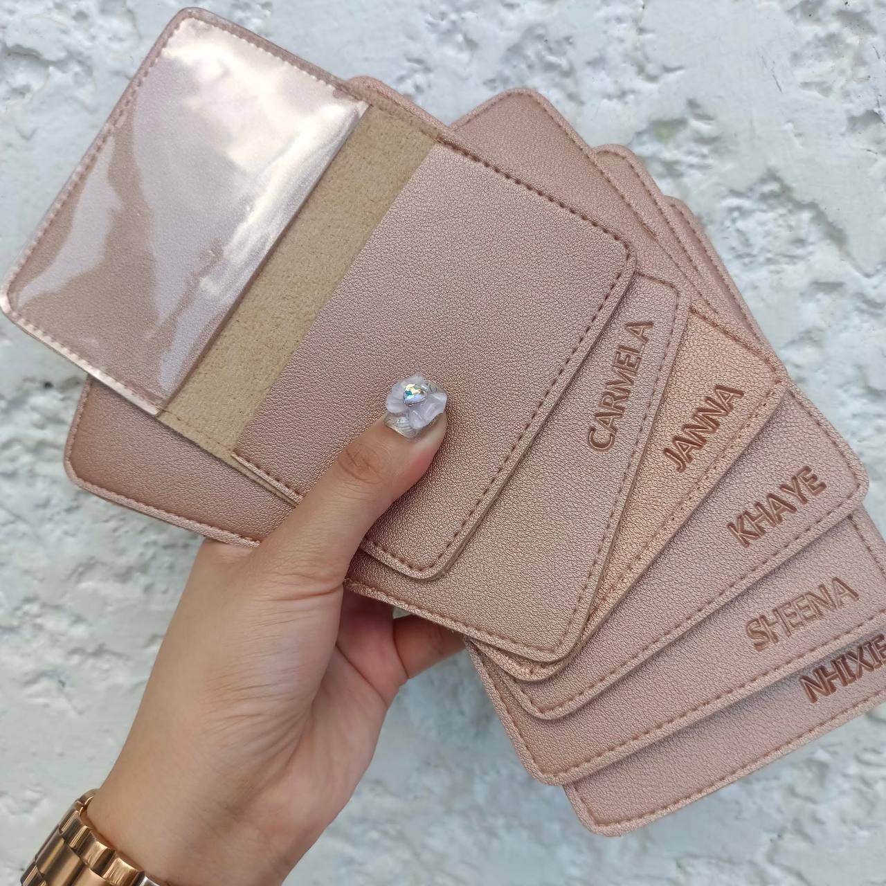 Bi-Fold Transparent Card Holder