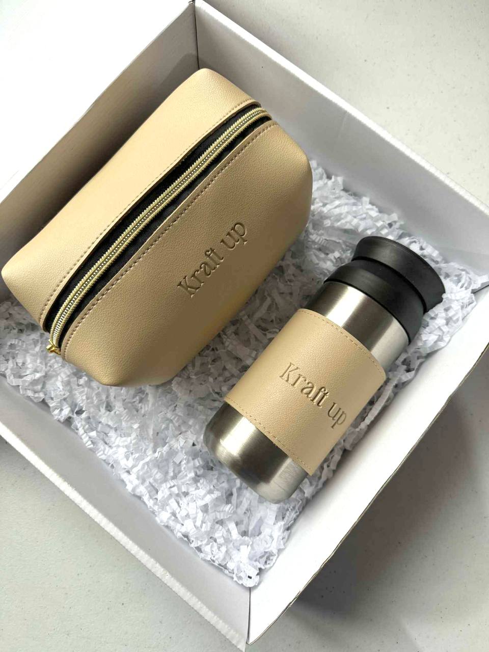 Tumbler w/ Leather Sleeves
