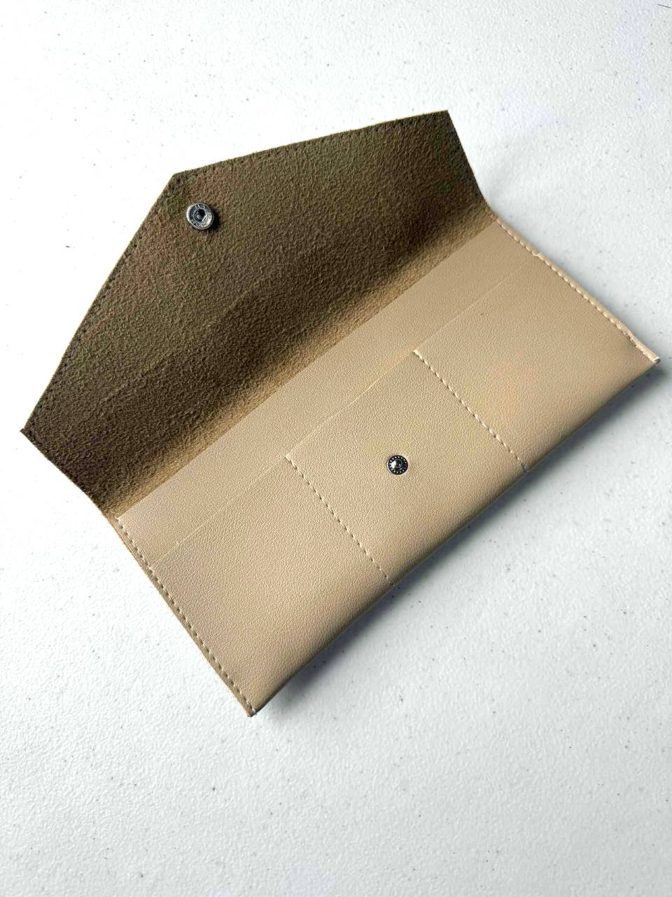 Long Wallet with Button Lock
