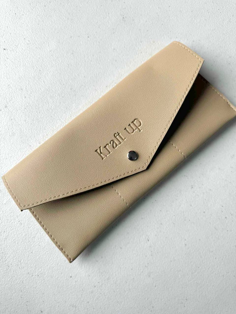 Long Wallet with Button Lock