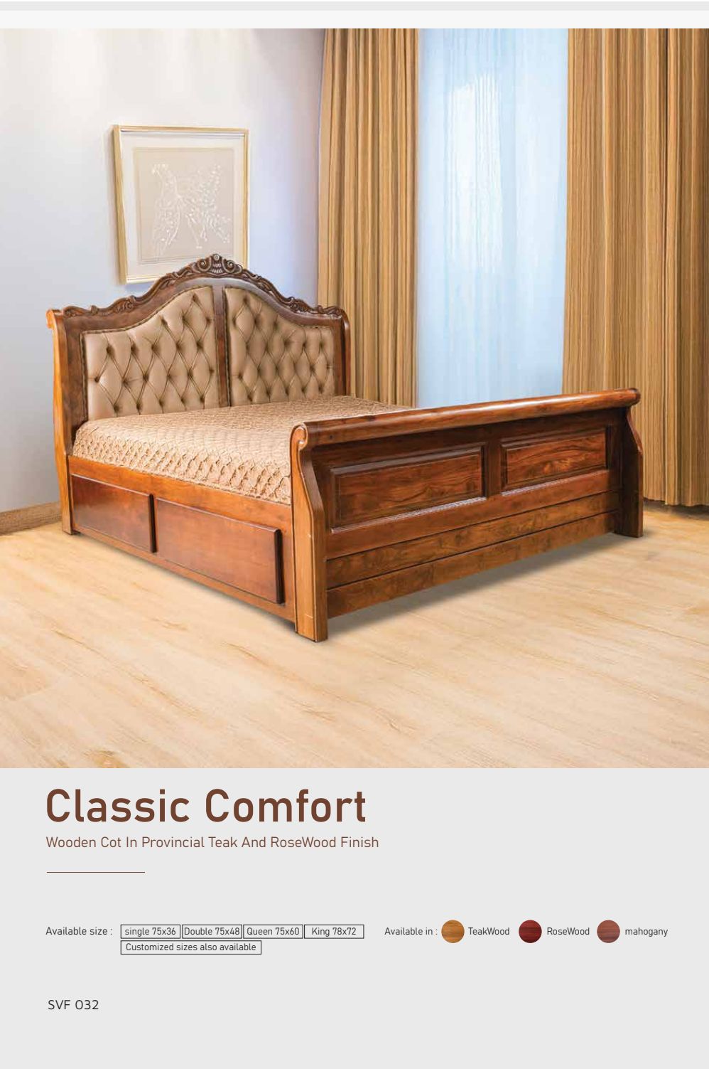 Wooden Bed