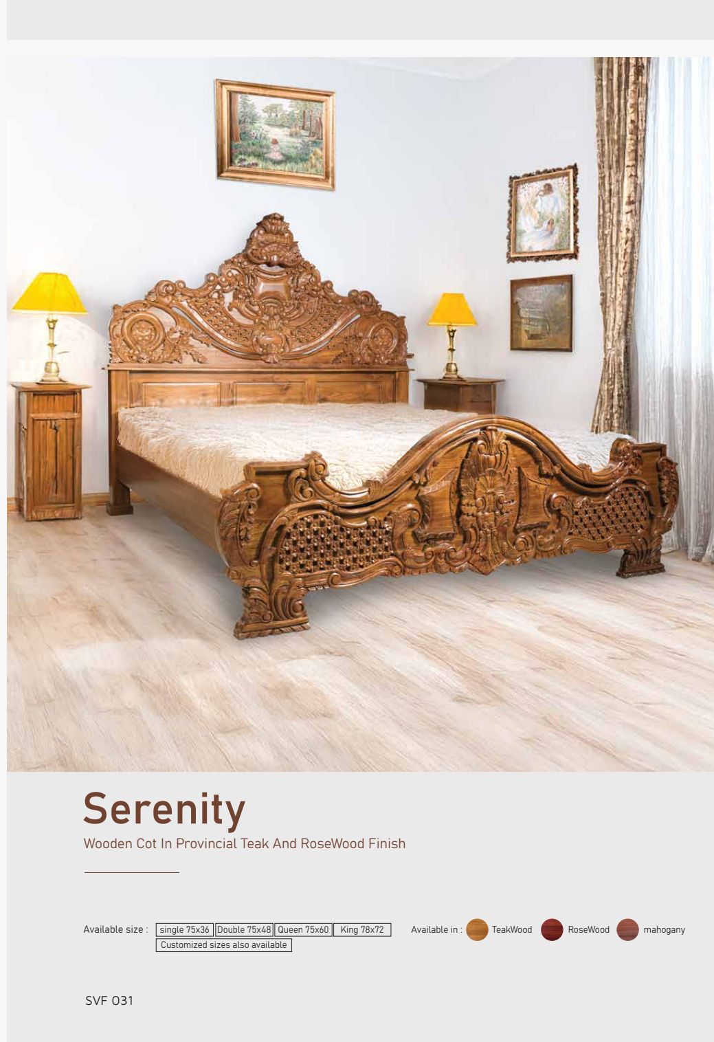 Wooden Bed
