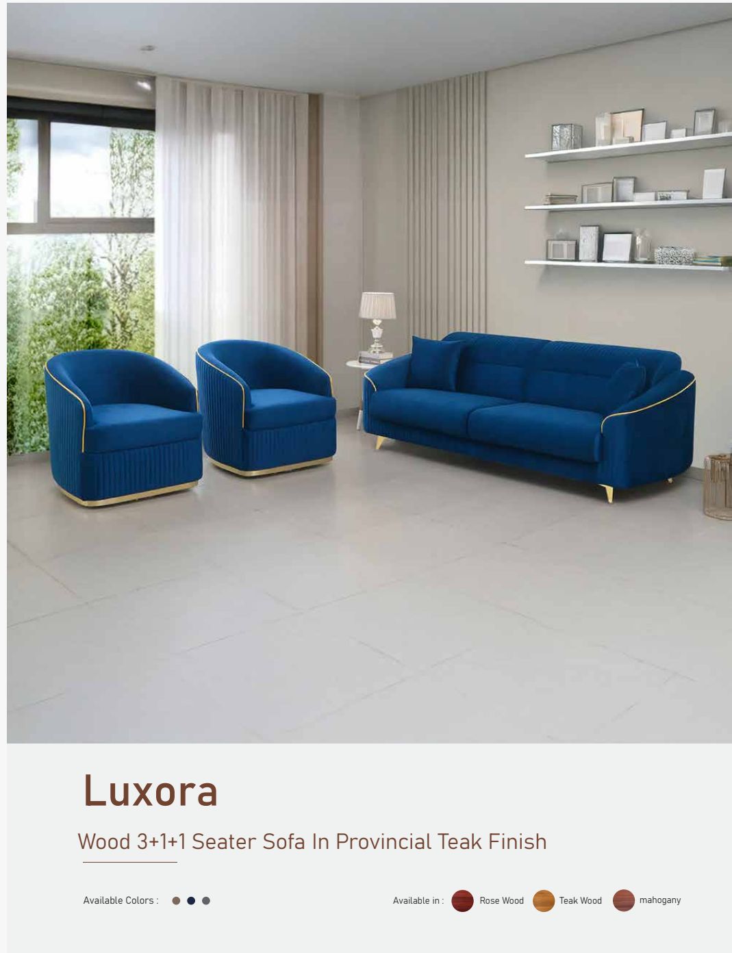 3+1+1 Seater Sofa Set