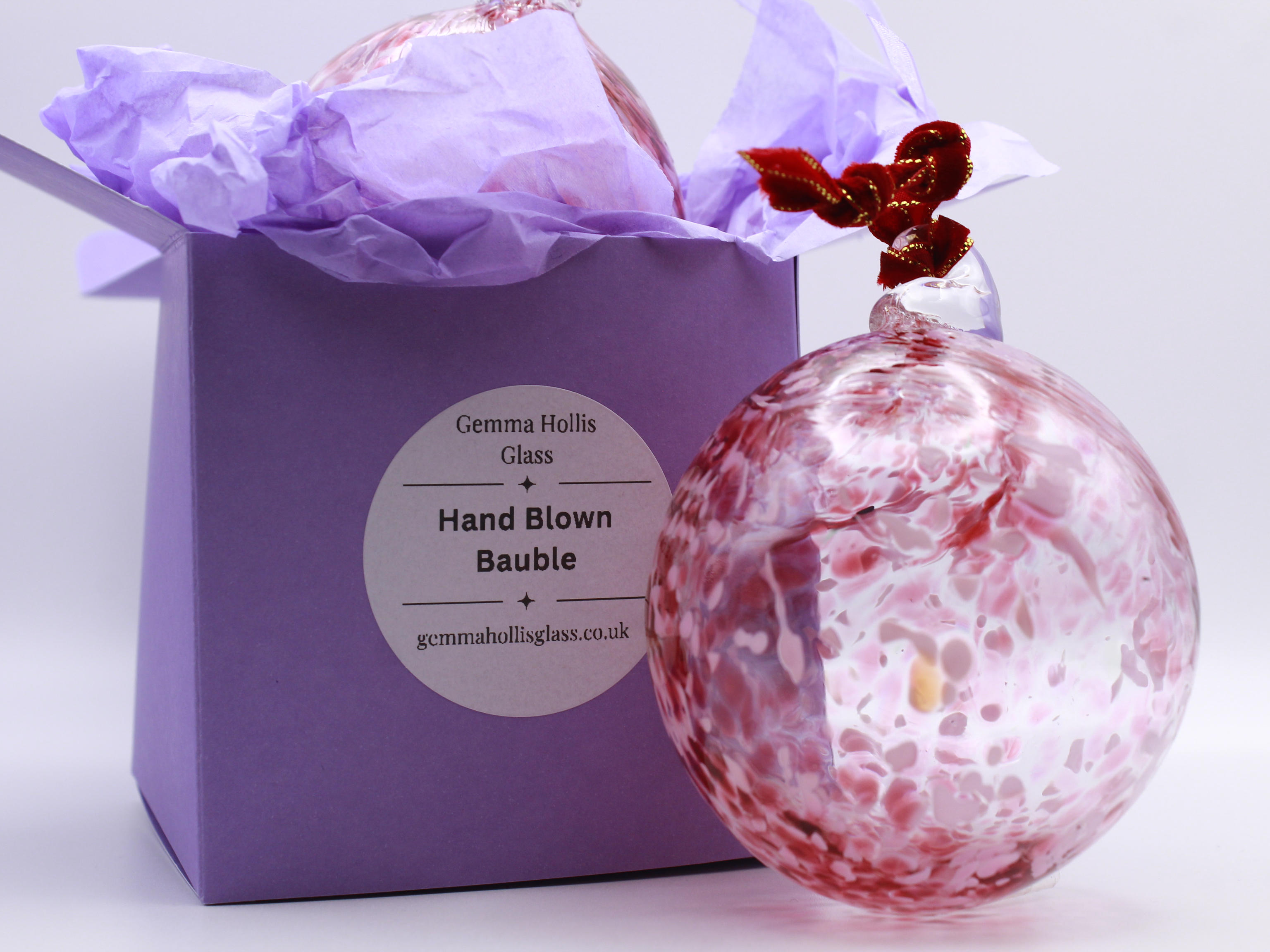 Pink Glass Bauble