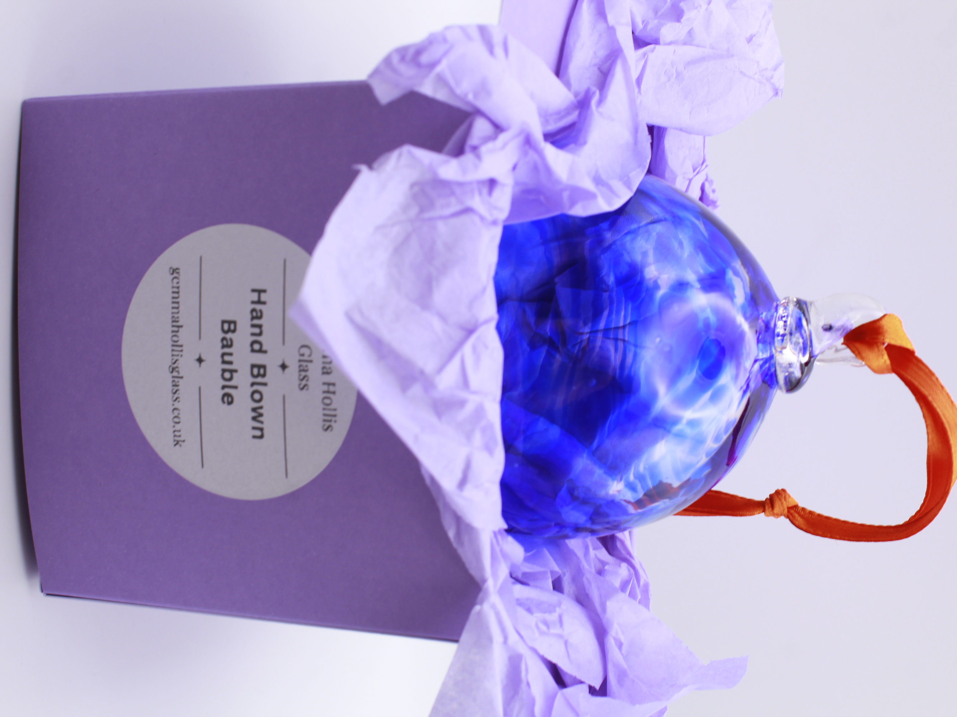 Cobalt Blue Glass Bauble