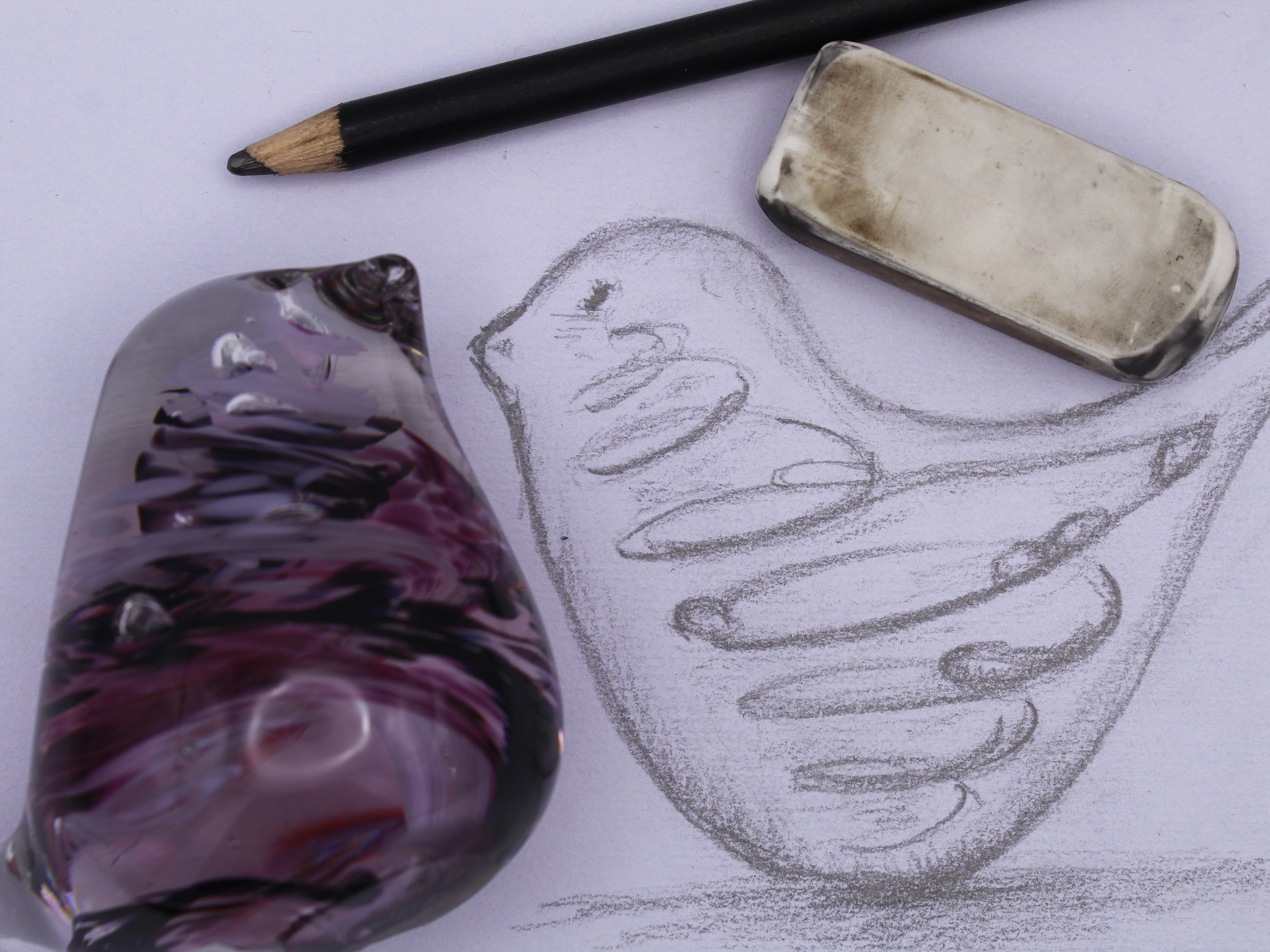 Purple Glass Bird