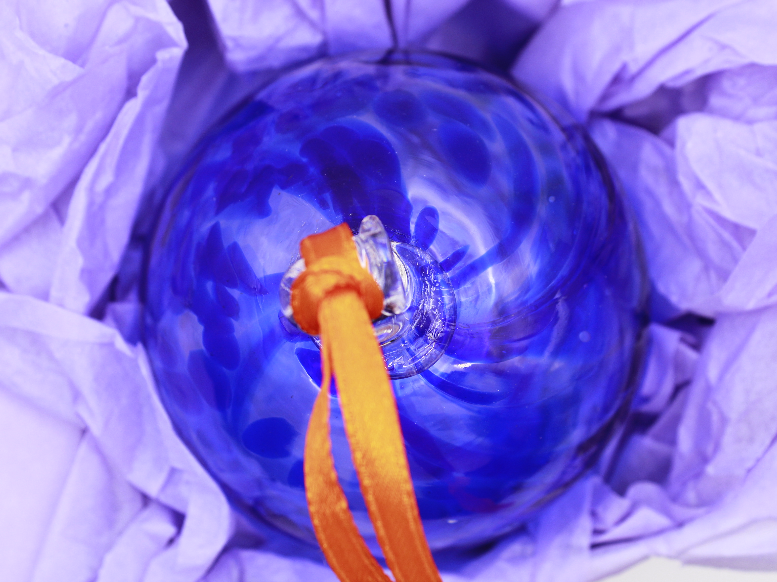 Cobalt Blue Glass Bauble