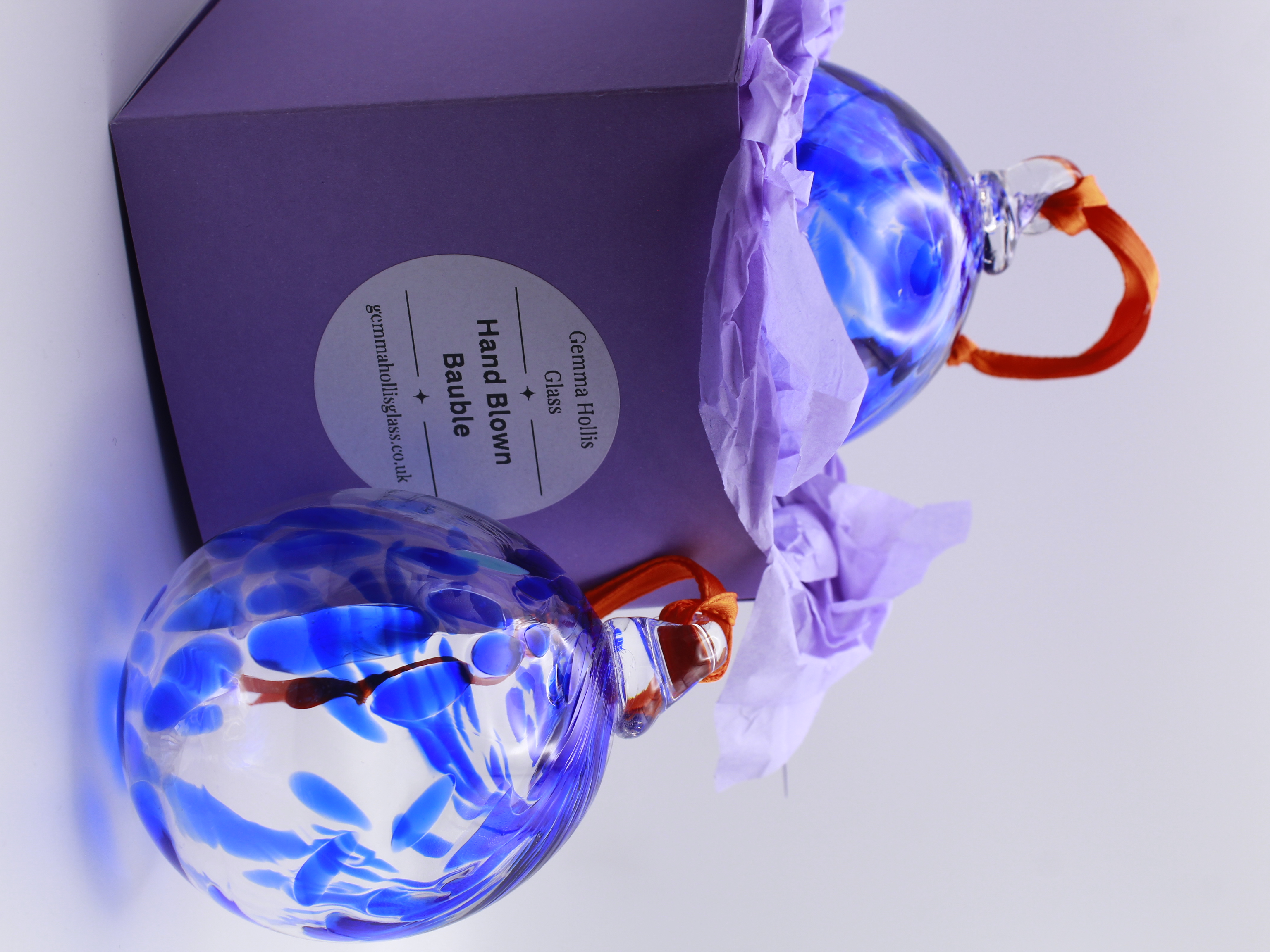 Cobalt Blue Glass Bauble