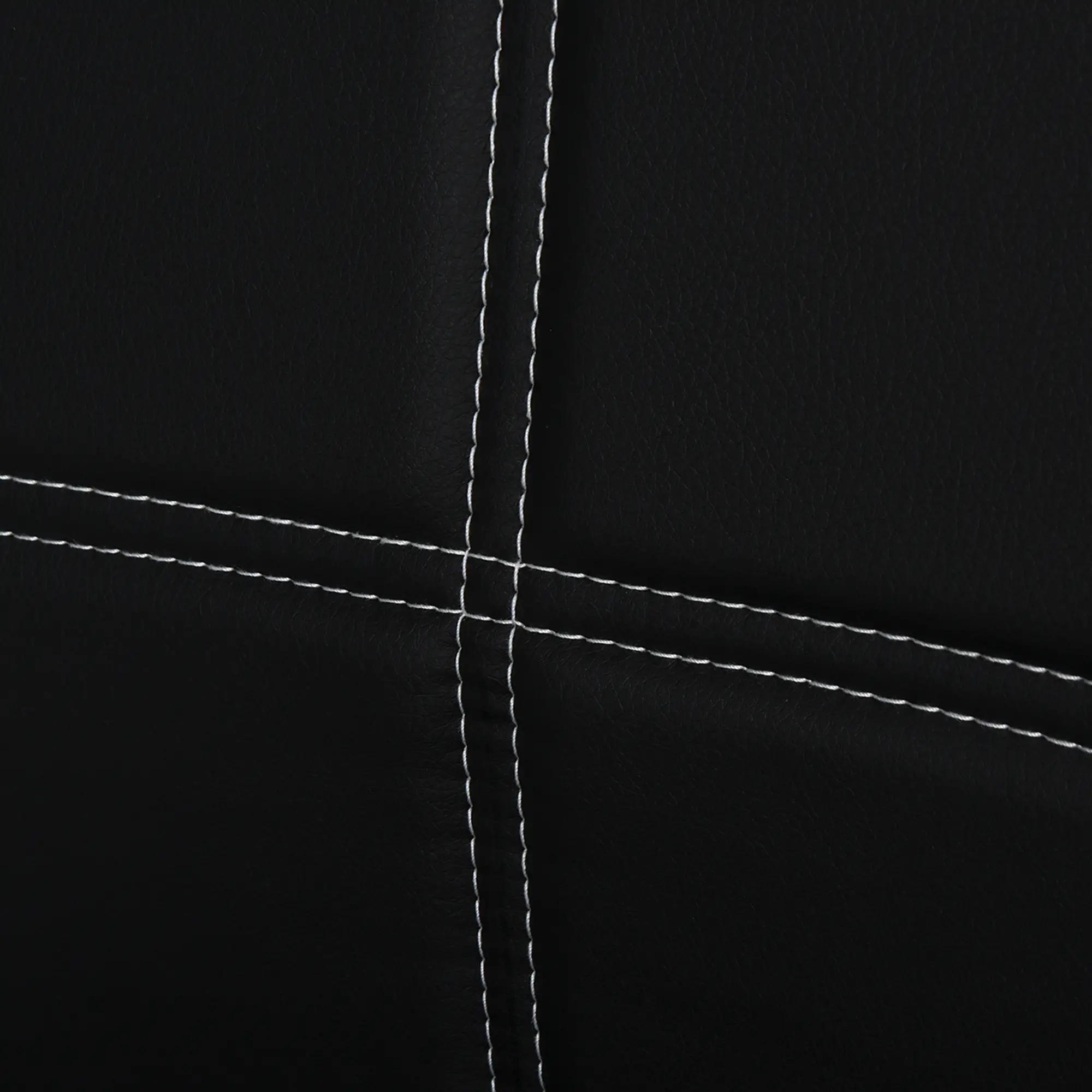 5-Piece Rectangular Glass Kitchen Table and Chairs with Metal Frame and Faux Leather Upholstery for Dining Room