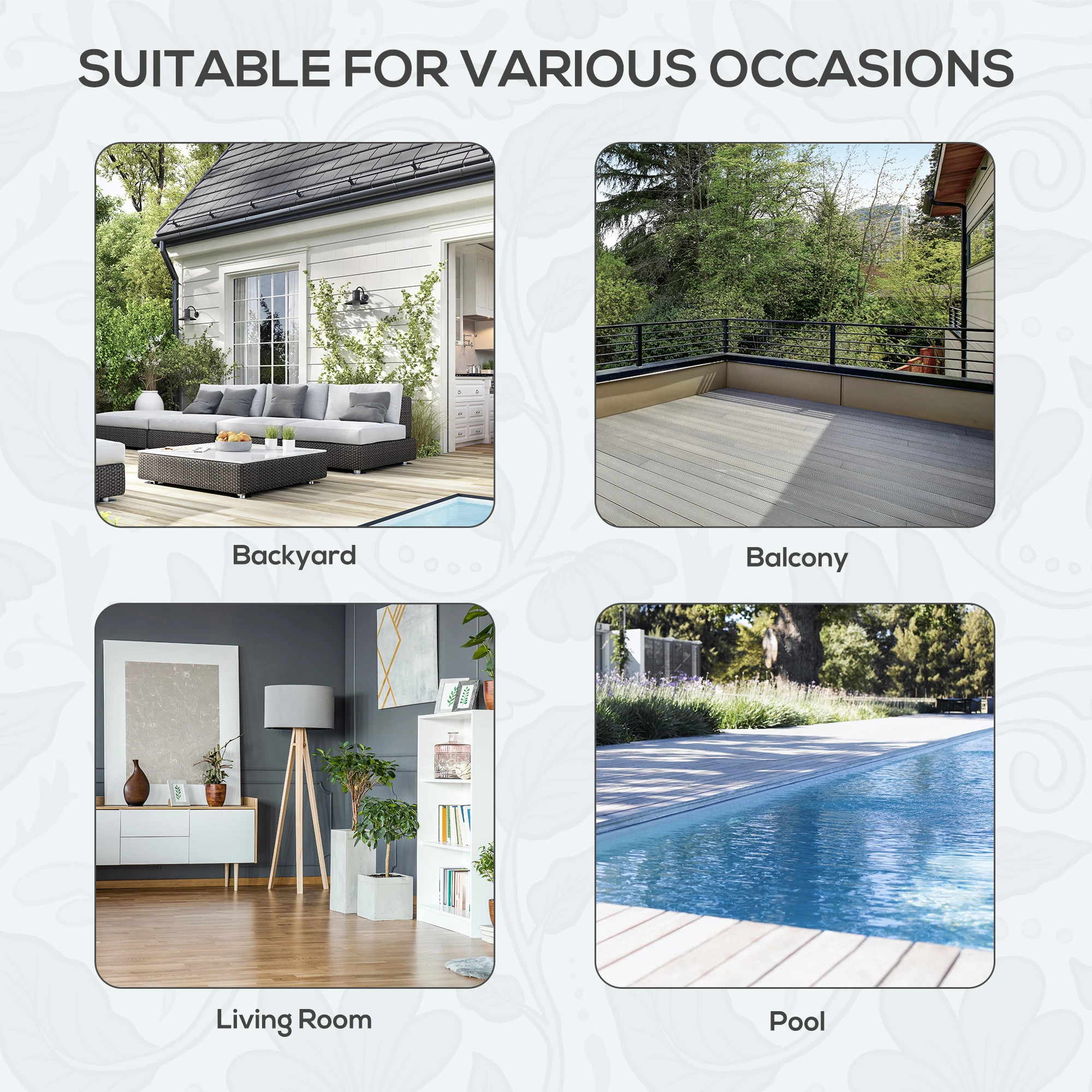 4 Pieces Rattan Wicker Outdoor Conversation Furniture Set w/ Corner Sofa Loveseats Coffee Table Cushions