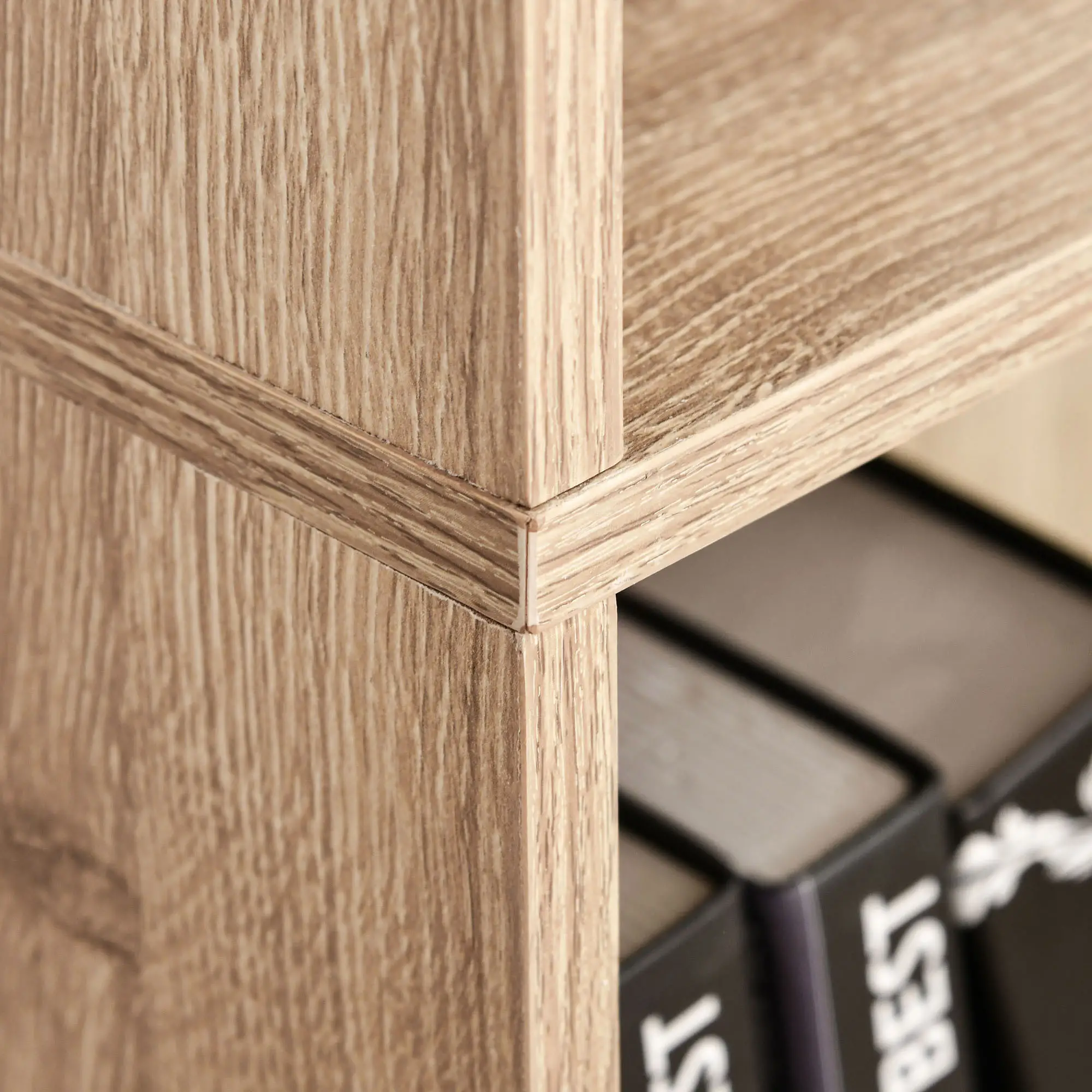 5-Tier Bookcase, Storage Bookshelf, Display Shelves with Adjustable Shelves