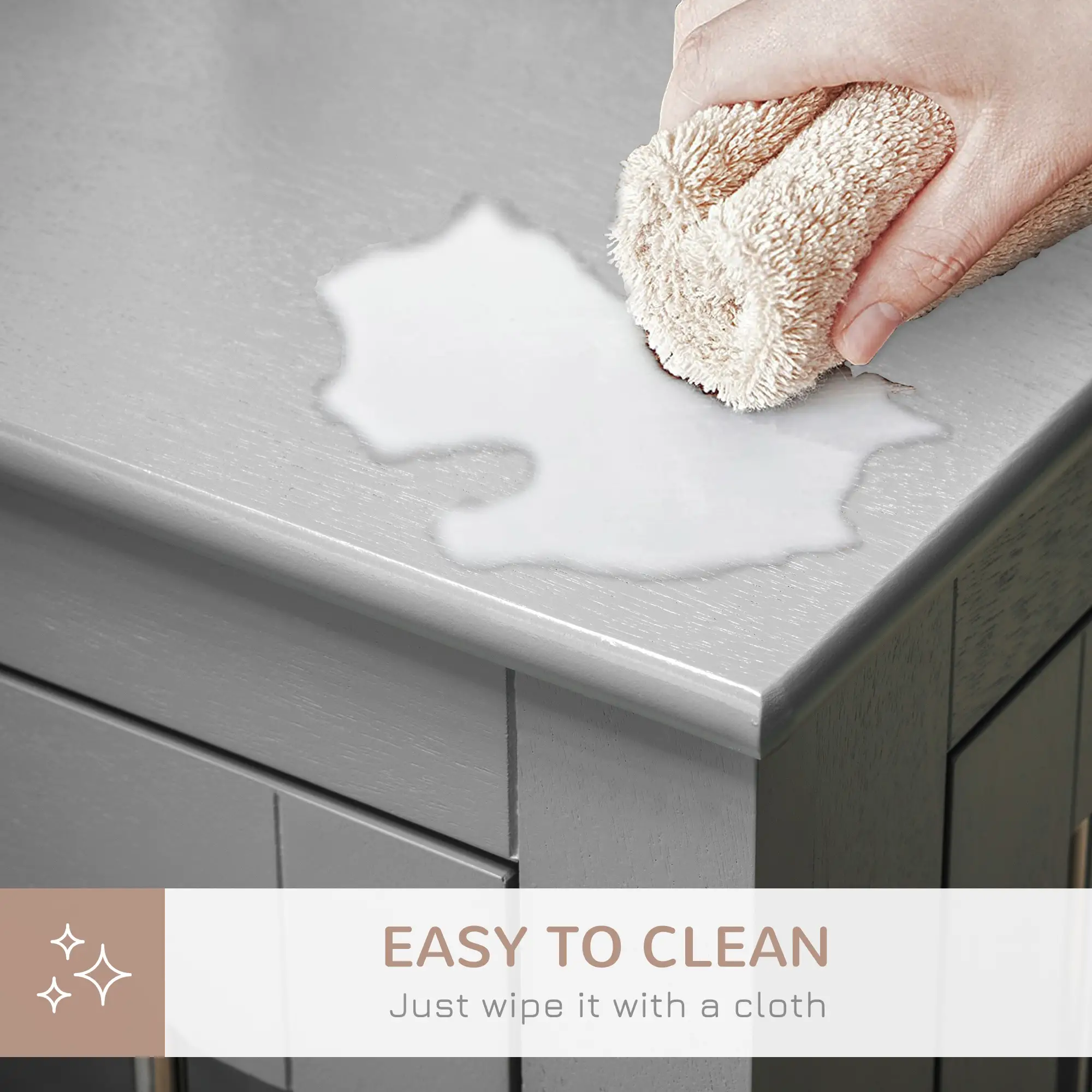  Dog Crate Furniture, Dog Kennel with Three Doors, Locks and Latches, Indoor Use, for Medium Dogs