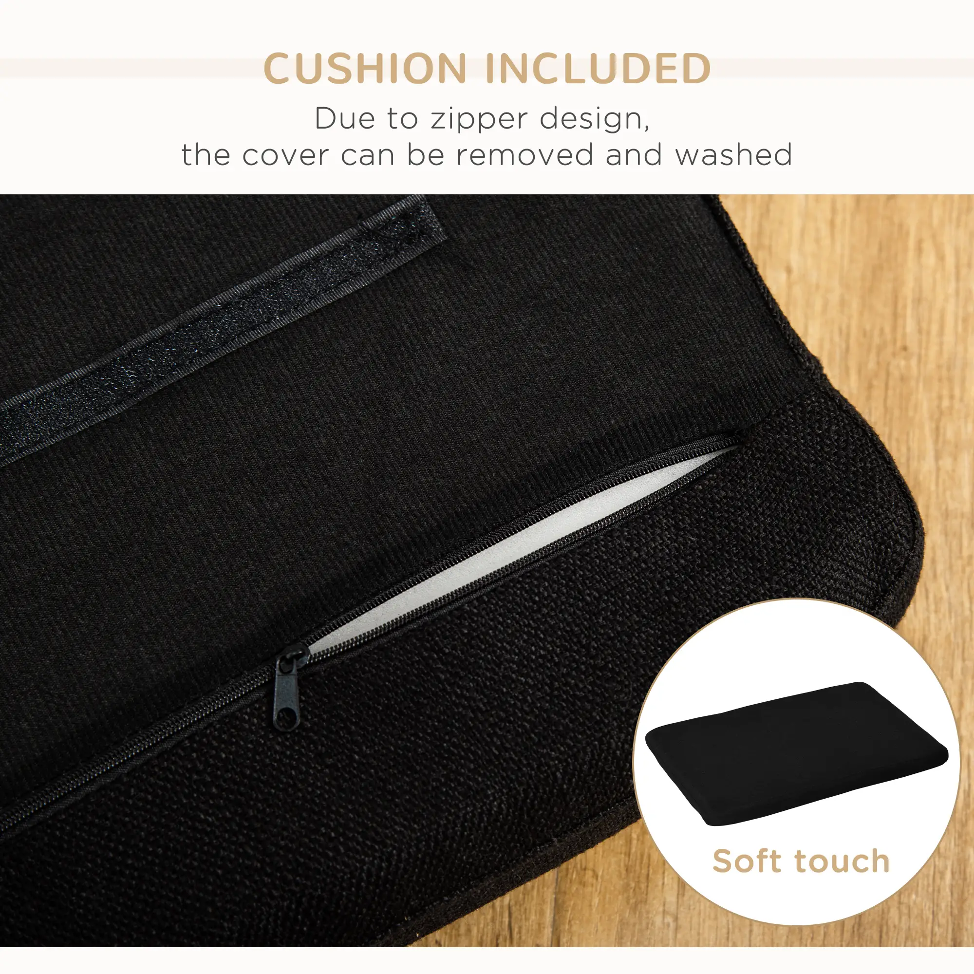 Pet Sofa Cat or Medium Large Dog Couch W/ Removable Seat Cushion