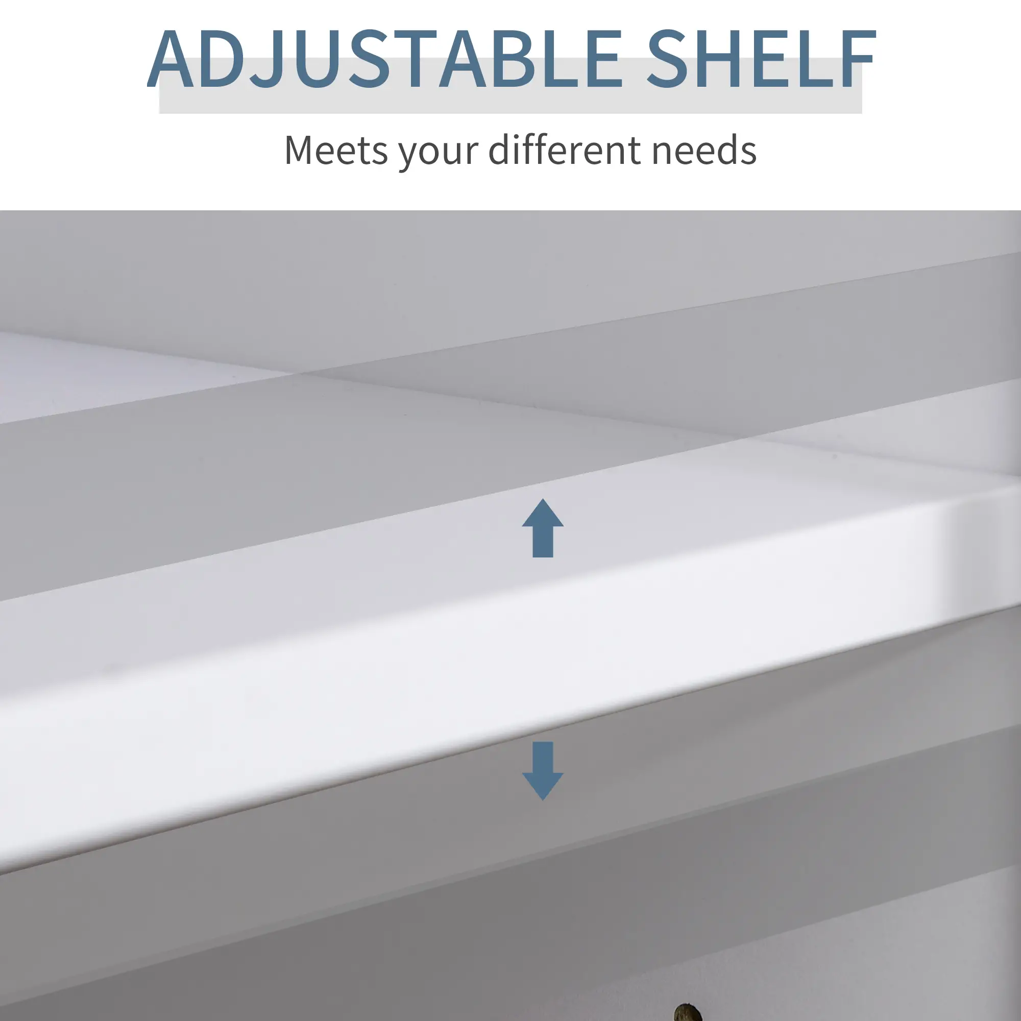 Computer Desk with Storage Drawers, Study Writing Table with Cabinet Adjustable Shelf