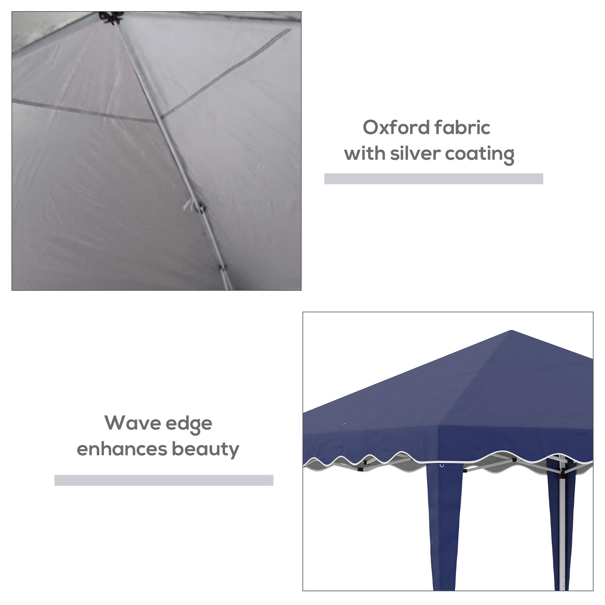 10' x 10' Pop Up Canopy Tent with Sand Bags, Instant Shelter with Adjustable Height and Carry Bag