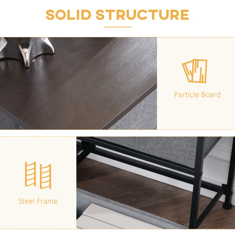  Linen Drawer Cabinet Organizer Storage Dresser Tower with 5 Removable Drawer Metal Frame