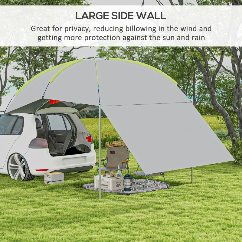 SUV Awning Tailgate Tent, Portable Car Awning with Side Wall, for Truck, RV, Van, Trailer and Overlanding Camping